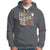 In My Merry Era Retro Groovy Christmas Santa Disco Ball Hoodie - Wonder Print Shop
