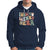 In My Merry Era Retro Groovy Christmas Santa Disco Ball Hoodie - Wonder Print Shop