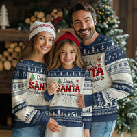Funny Xmas Ugly Christmas Sweater Dear Santa Let's Negotiate - Wonder Print Shop