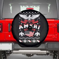 Have Ameri-Christmas USA Patriotic Eagle Xmas Spare Tire Cover