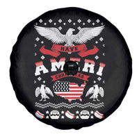 Have Ameri-Christmas USA Patriotic Eagle Xmas Spare Tire Cover