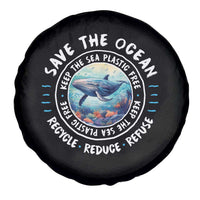 Earth Day Save The Ocean Humpback Whale Spare Tire Cover