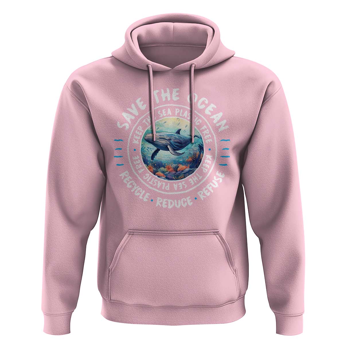 Earth Day Save The Ocean Humpback Whale Hoodie