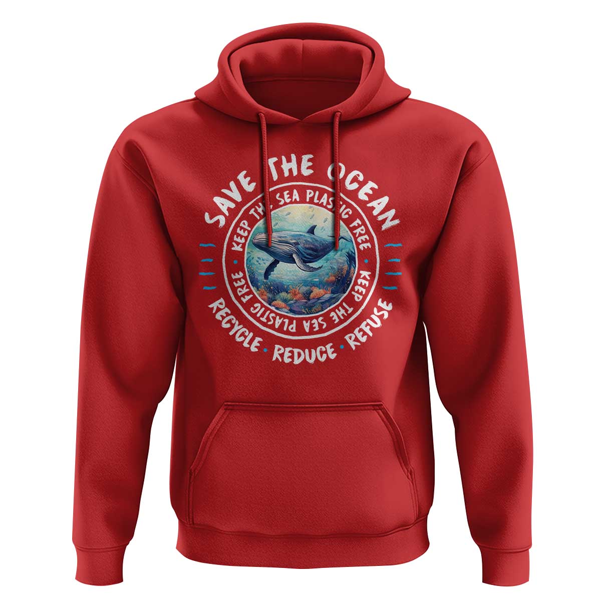 Earth Day Save The Ocean Humpback Whale Hoodie