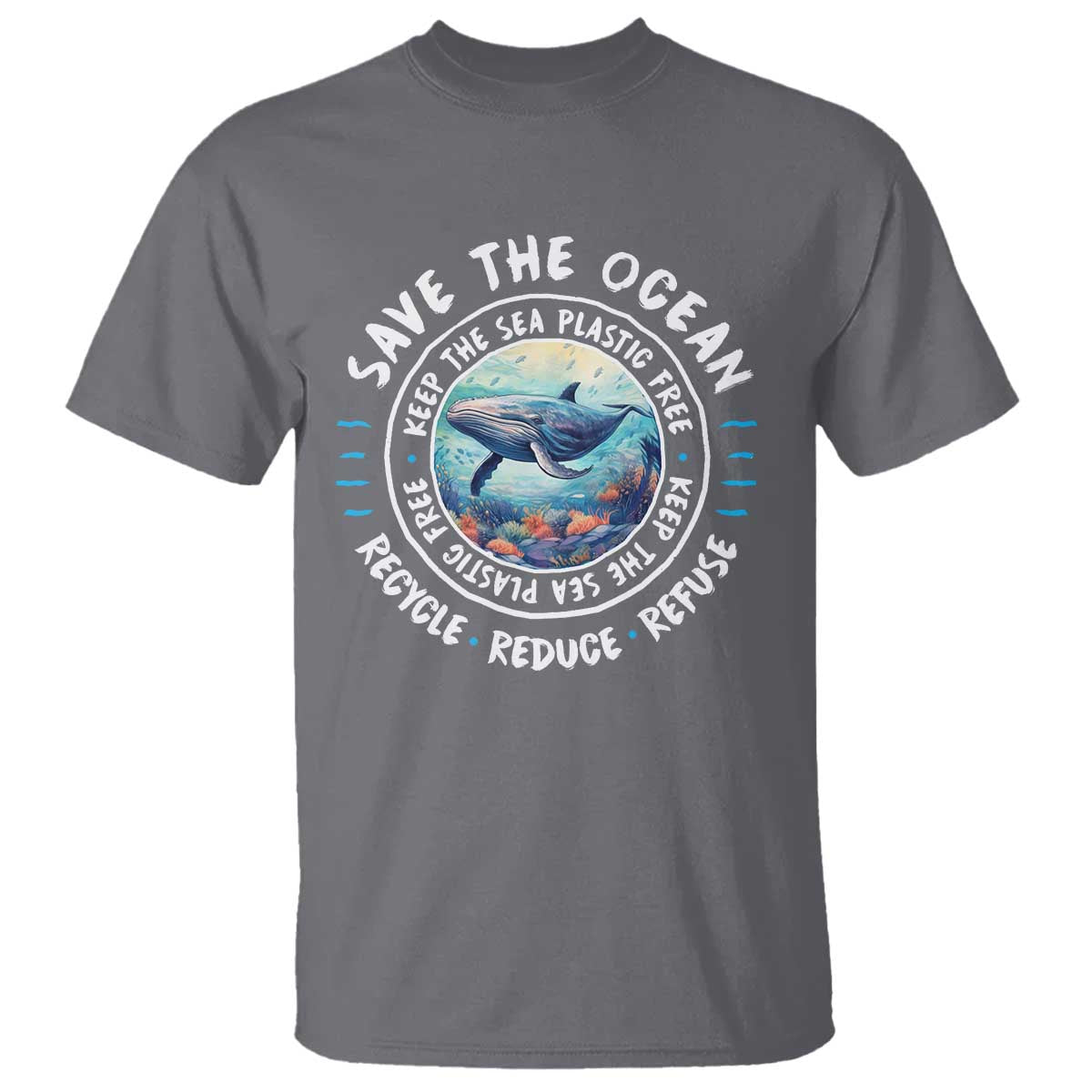 Earth Day Save The Ocean Humpback Whale T Shirt