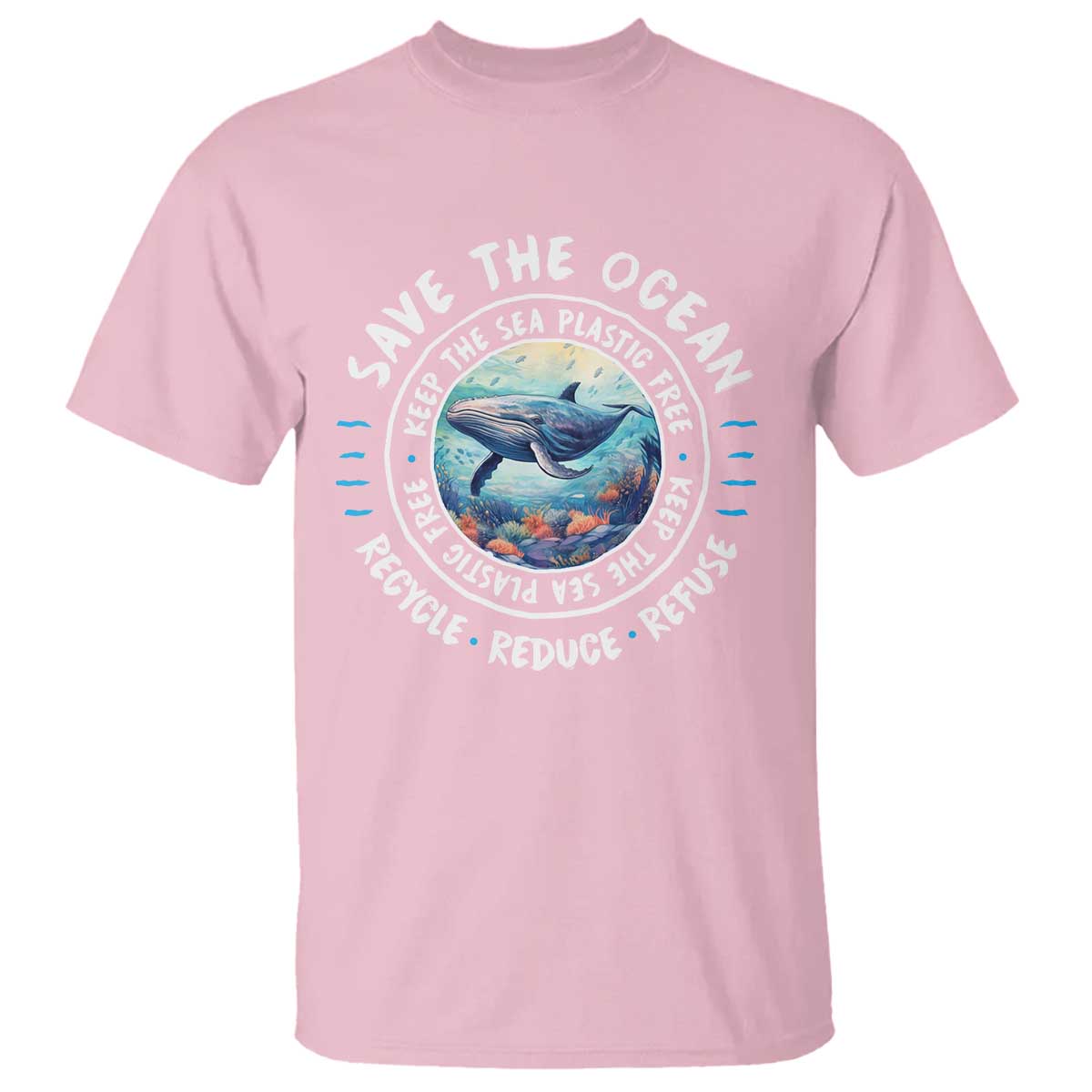 Earth Day Save The Ocean Humpback Whale T Shirt