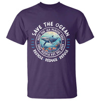 Earth Day Save The Ocean Humpback Whale T Shirt