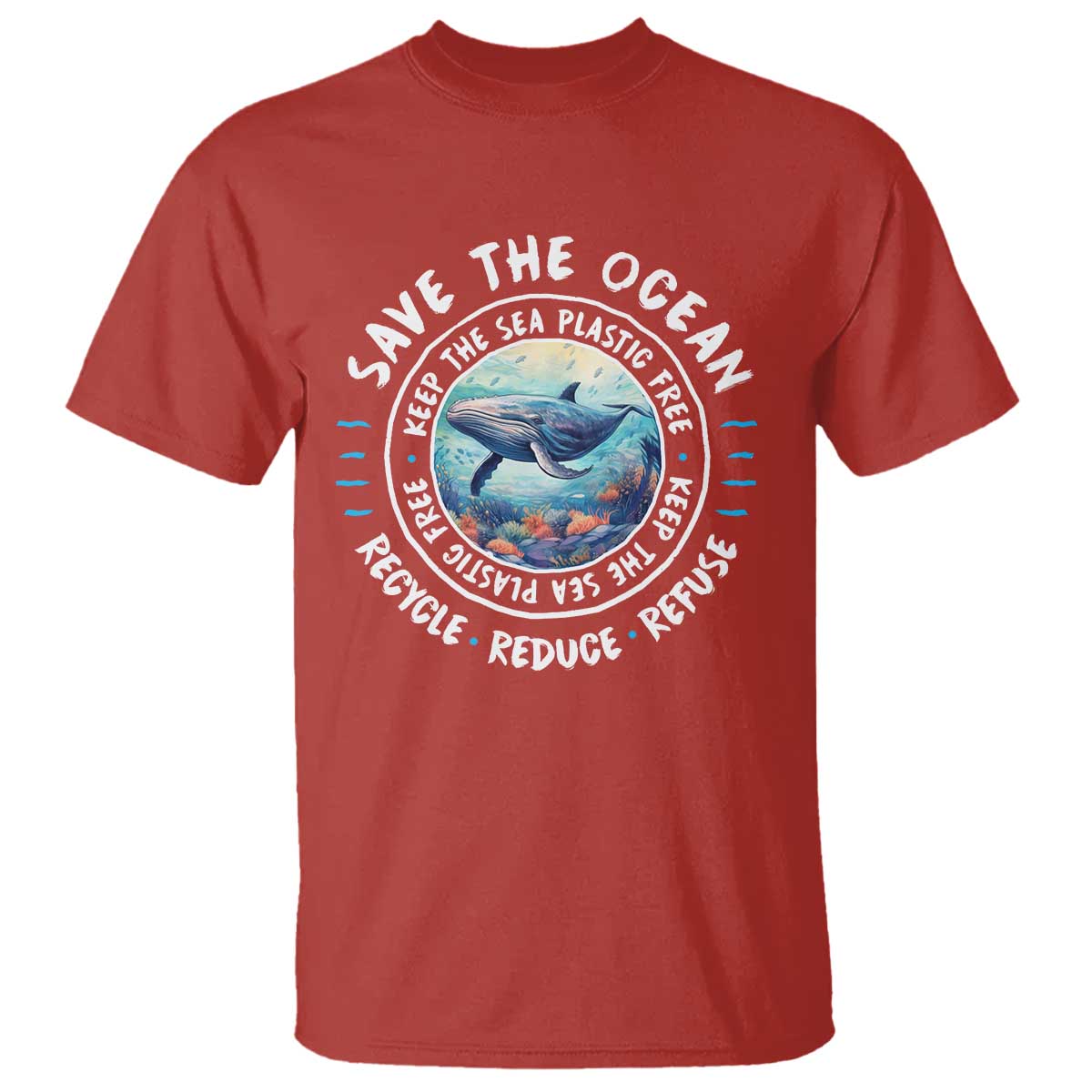 Earth Day Save The Ocean Humpback Whale T Shirt
