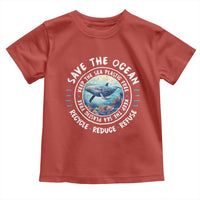 Earth Day Save The Ocean Humpback Whale Toddler T Shirt