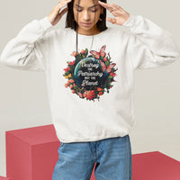 Feminist Sweatshirt Destroy The Patriarchy Not The Planet Smash Patriarchy Earth Day - Wonder Print Shop