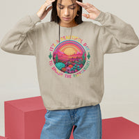 Feminist Sweatshirt It's A Beautiful Day To Smash The Patriarchy Rainbow - Wonder Print Shop