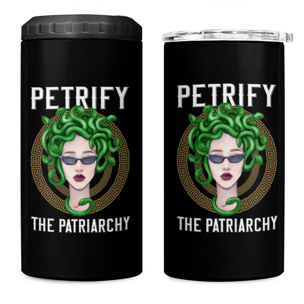 Feminist 4 in 1 Can Cooler Tumbler Petrify The Patriarchy Women's Rights Feminism
