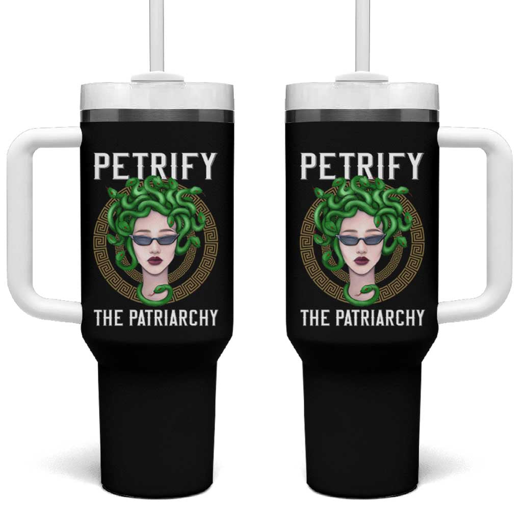 Feminist Tumbler With Handle Petrify The Patriarchy Women's Rights Feminism