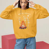 Funny Feminist Sweatshirt Burn The Patriarchy Skeleton Dancing - Wonder Print Shop