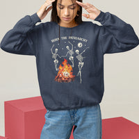 Funny Feminist Sweatshirt Burn The Patriarchy Skeleton Dancing - Wonder Print Shop