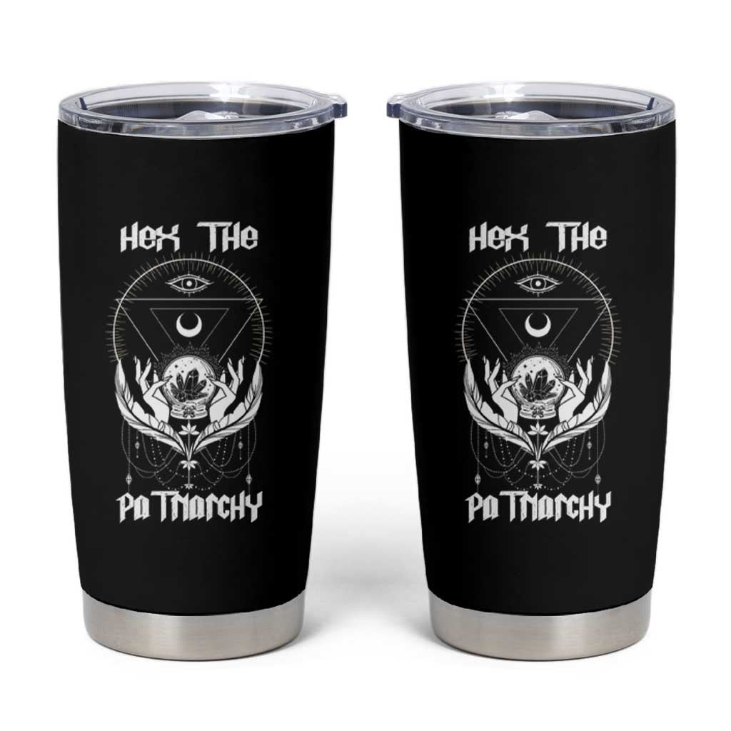 Hex The Patriarchy Feminist Witch Celestial Moon Tumbler Cup