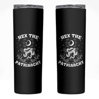 Feminist Witch Skinny Tumbler Hex The Patriarchy Celestial Moon Snake