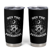 Feminist Witch Tumbler Cup Hex The Patriarchy Celestial Moon Snake