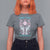 Feminist Witch T Shirt For Women Hex The Patriarchy Celestial Moon - Wonder Print Shop