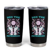 Feminist Witch Tumbler Cup Hex The Patriarchy Celestial Moon
