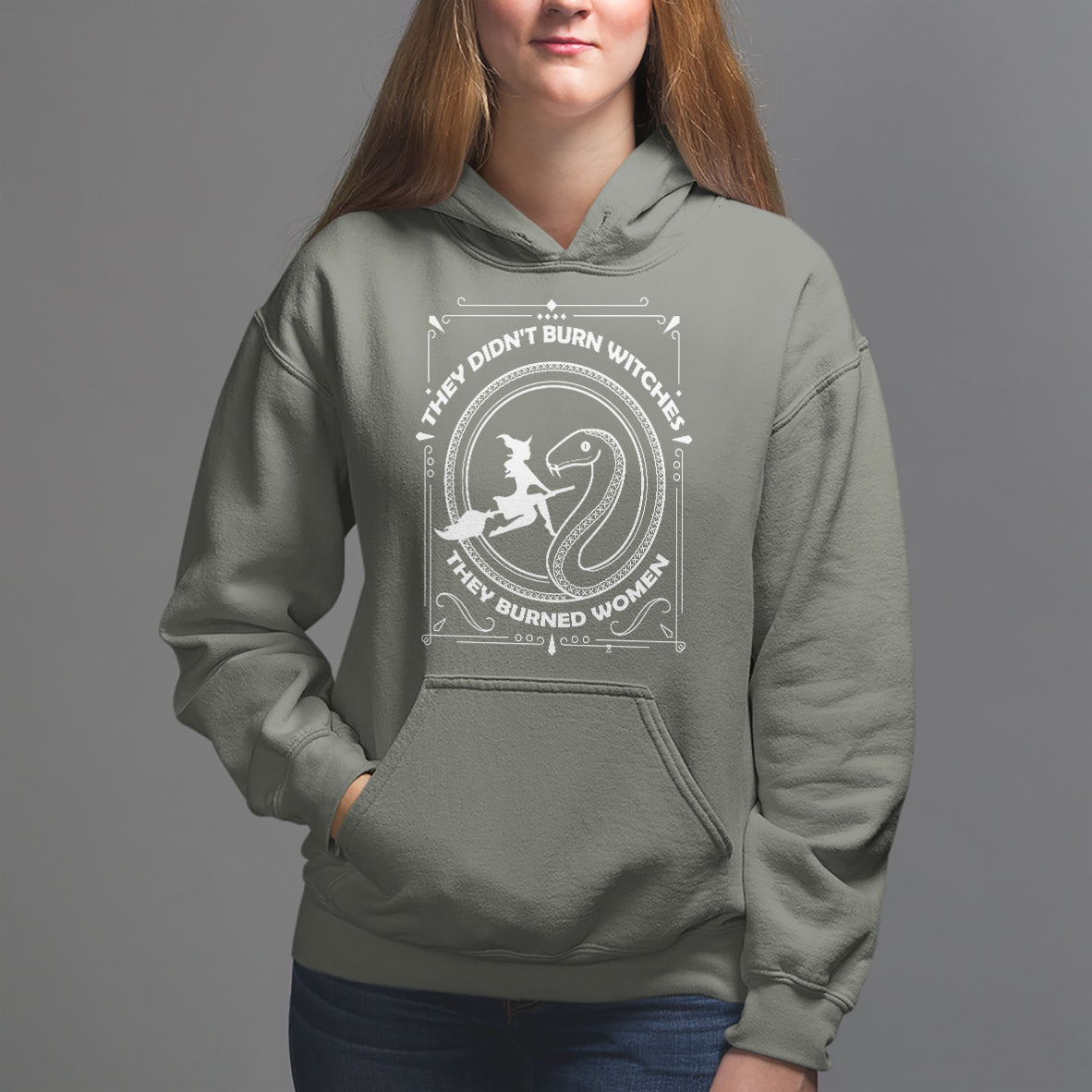 Feminist Witch Hoodie They Didn't Burn Witches They Burned Women - Wonder Print Shop