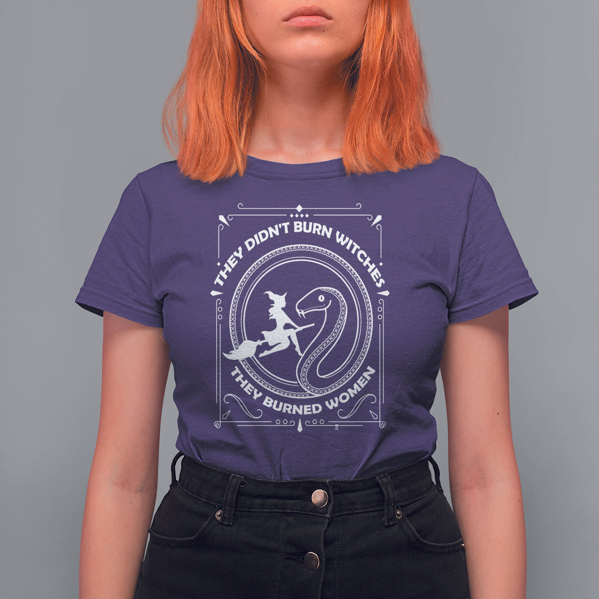 Feminist Witch T Shirt For Women They Didn't Burn Witches They Burned Women - Wonder Print Shop