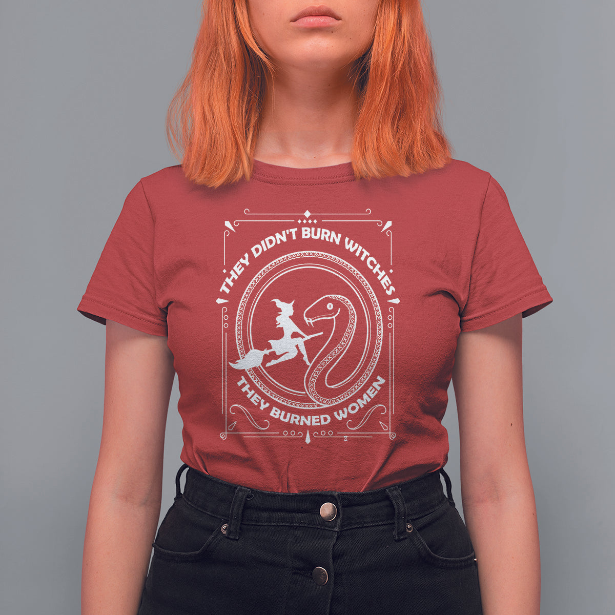 Feminist Witch T Shirt For Women They Didn't Burn Witches They Burned Women - Wonder Print Shop