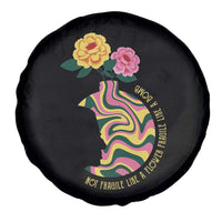 Not Fragile Like A Flower Fragile Like A Bomb Women's Rights RBG Ruth Bader Ginsburg Spare Tire Cover