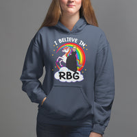 I Believe In RBG Unicorn Feminist Women's Rights Hoodie - Wonder Print Shop