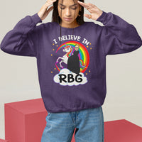 I Believe In RBG Unicorn Feminist Women's Rights Sweatshirt - Wonder Print Shop