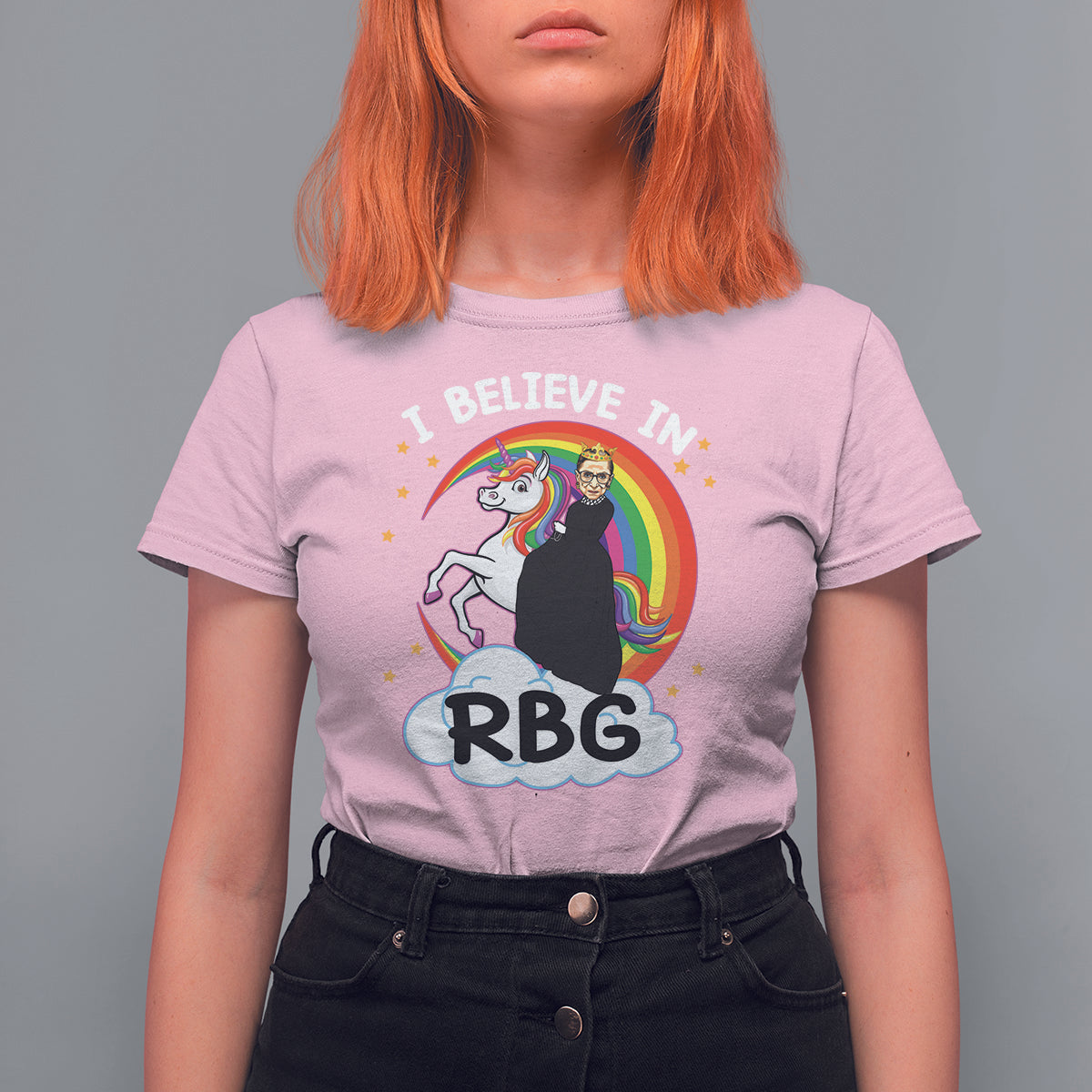 I Believe In RBG Unicorn Feminist Women's Rights T Shirt For Women - Wonder Print Shop