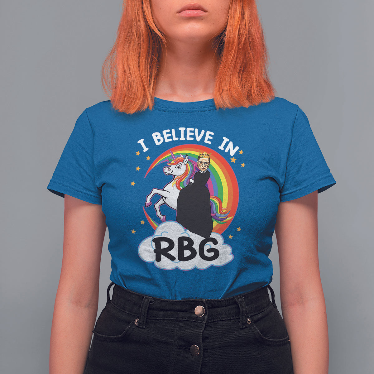 I Believe In RBG Unicorn Feminist Women's Rights T Shirt For Women - Wonder Print Shop