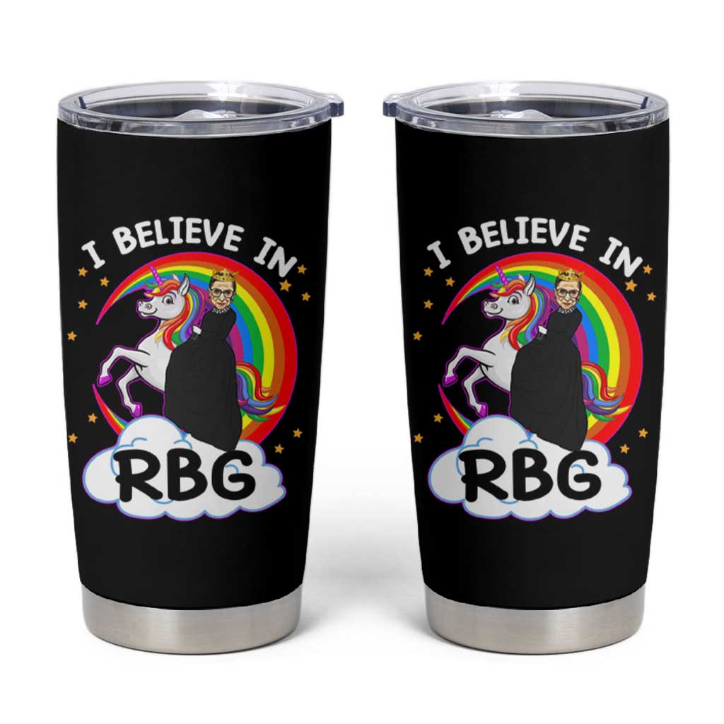 I Believe In RBG Unicorn Feminist Women's Rights Tumbler Cup
