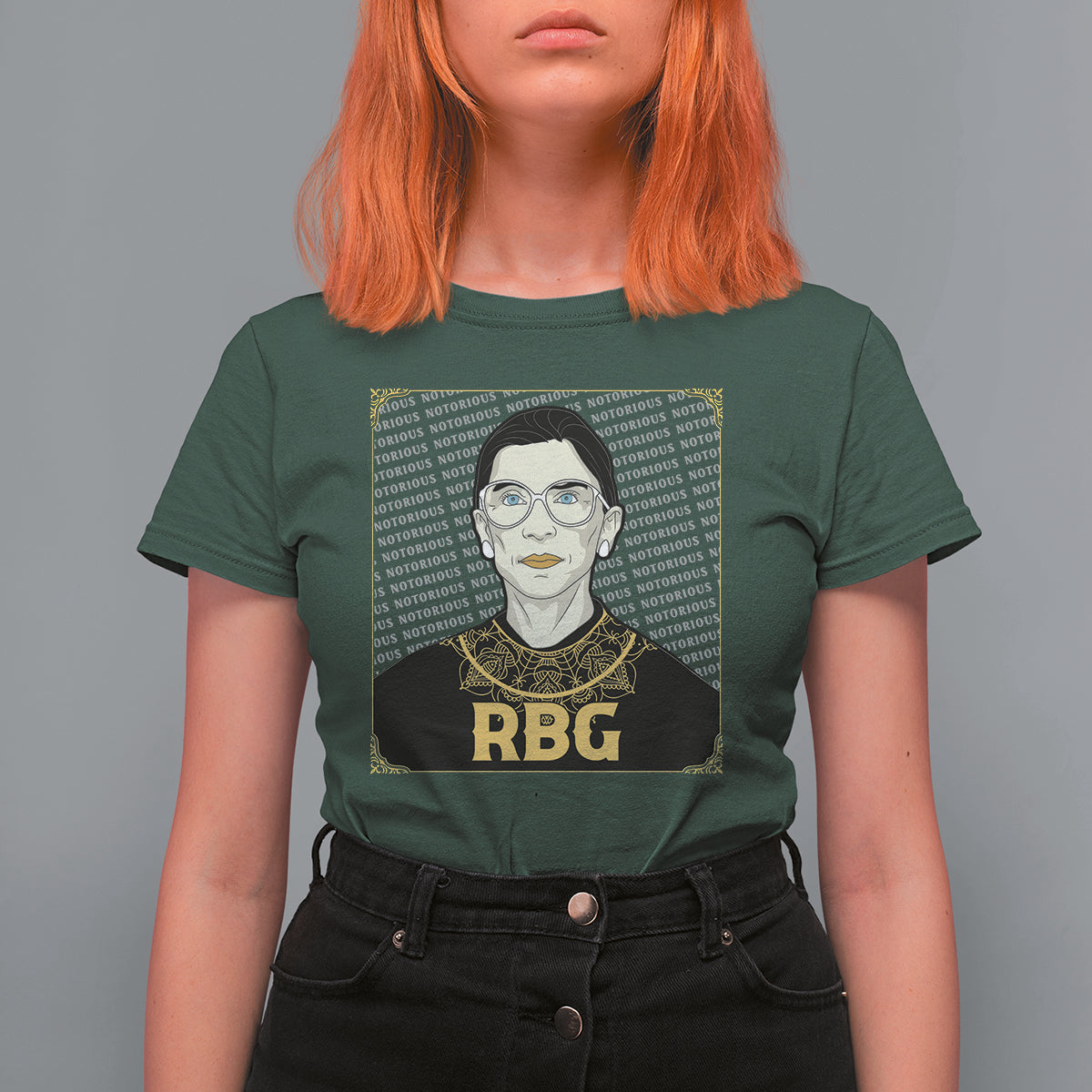 Feminist T Shirt For Women Notorious RBG Ruth Bader Ginsburg Women's Rights - Wonder Print Shop