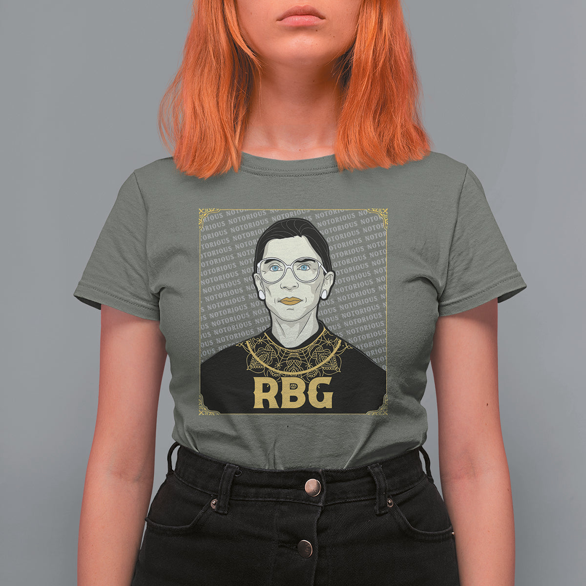 Feminist T Shirt For Women Notorious RBG Ruth Bader Ginsburg Women's Rights - Wonder Print Shop