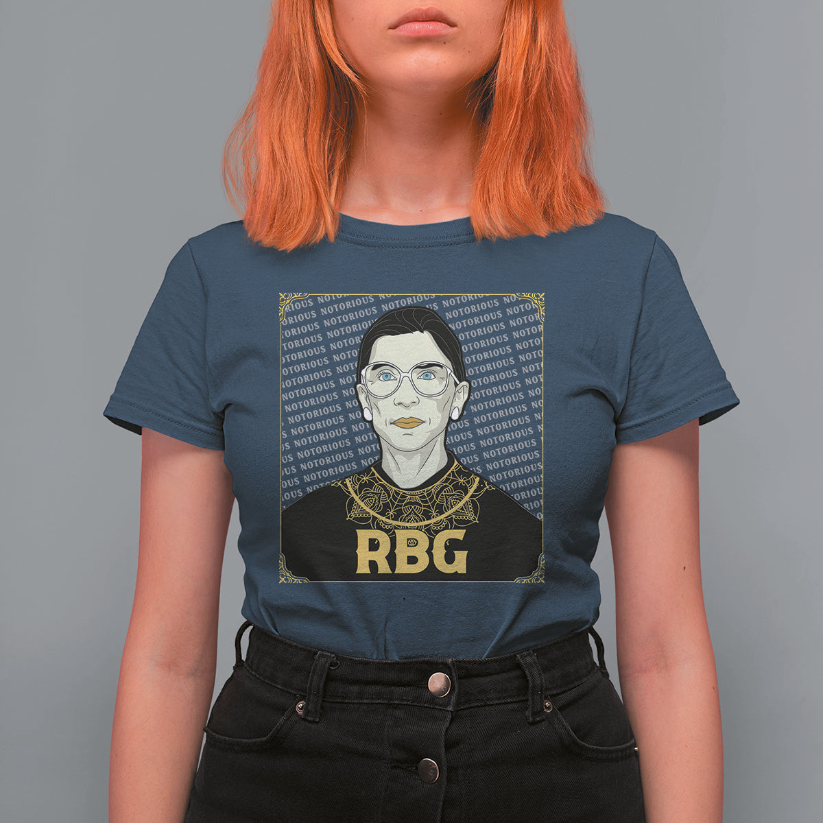 Feminist T Shirt For Women Notorious RBG Ruth Bader Ginsburg Women's Rights - Wonder Print Shop