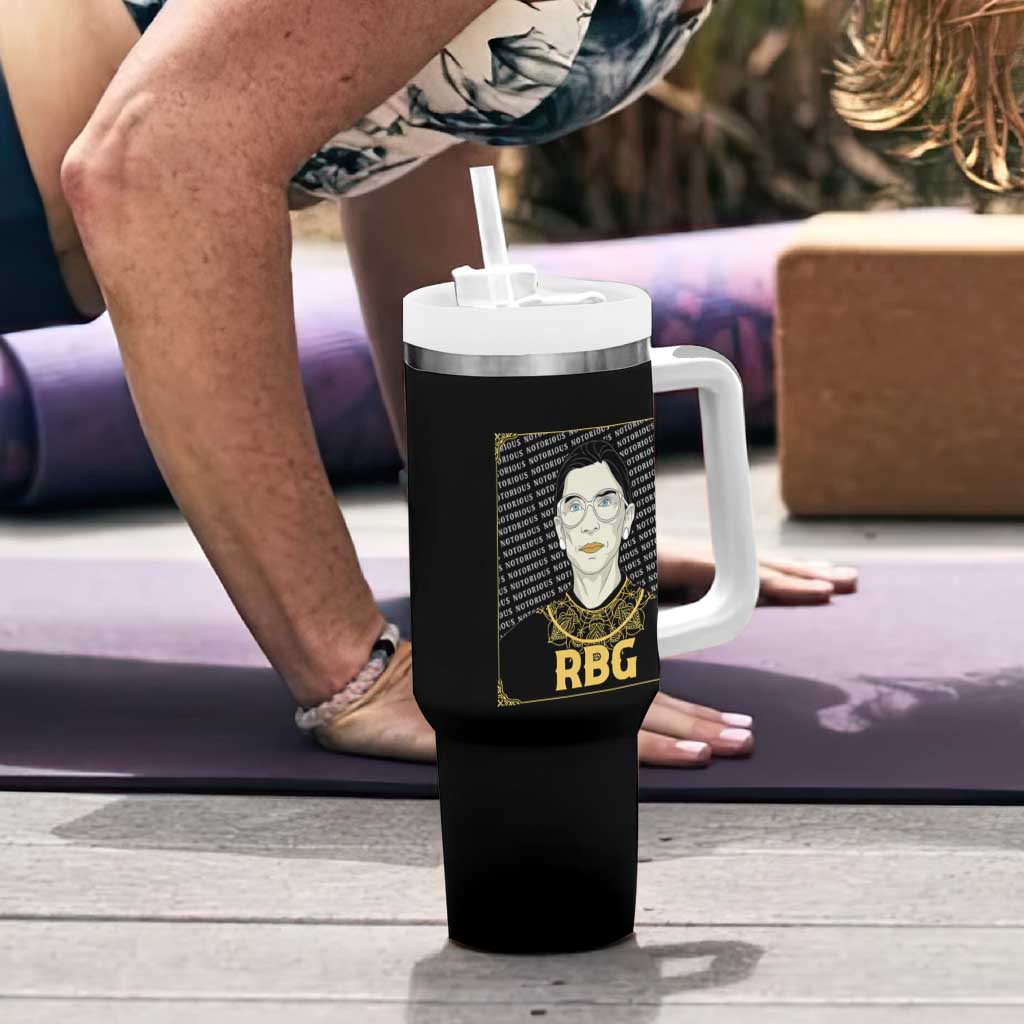Feminist Tumbler With Handle Notorious RBG Ruth Bader Ginsburg Women's Rights