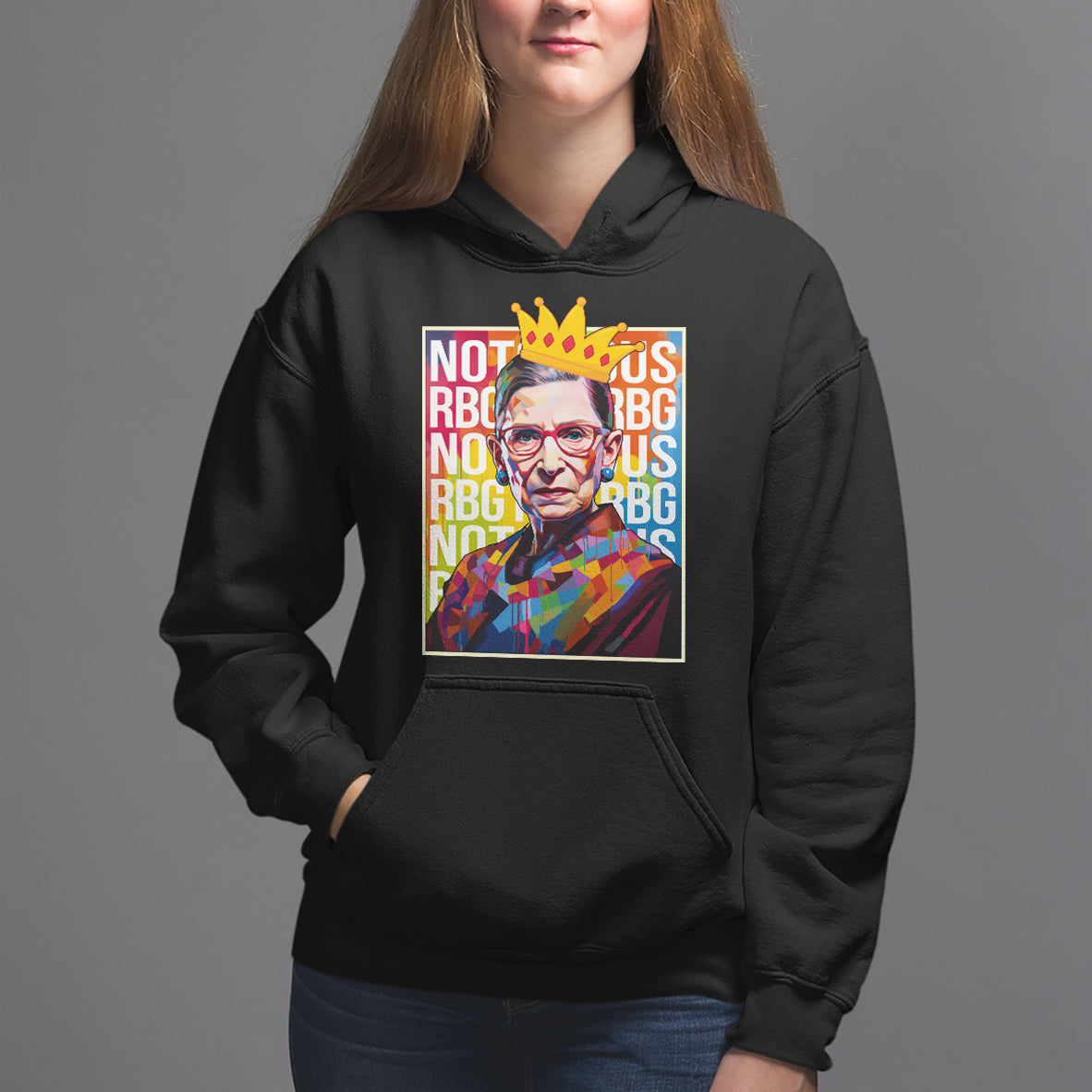 Women's Rights Hoodie Notorious RBG Ruth Bader Ginsburg Feminist - Wonder Print Shop
