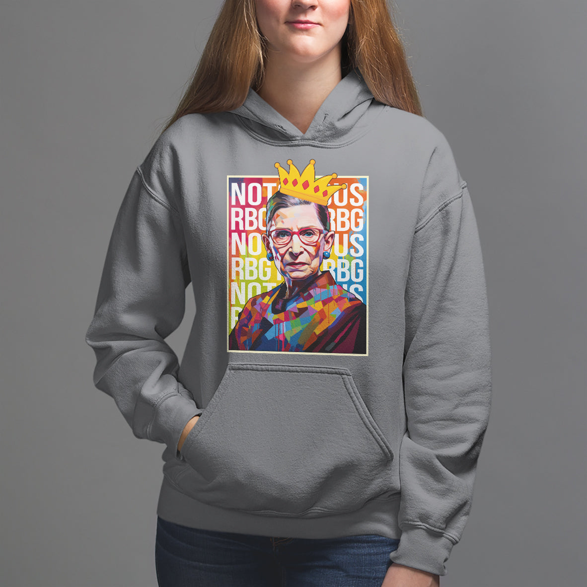 Women's Rights Hoodie Notorious RBG Ruth Bader Ginsburg Feminist - Wonder Print Shop
