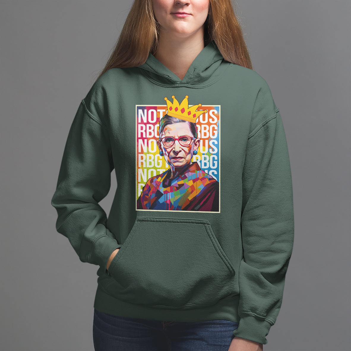 Women's Rights Hoodie Notorious RBG Ruth Bader Ginsburg Feminist - Wonder Print Shop