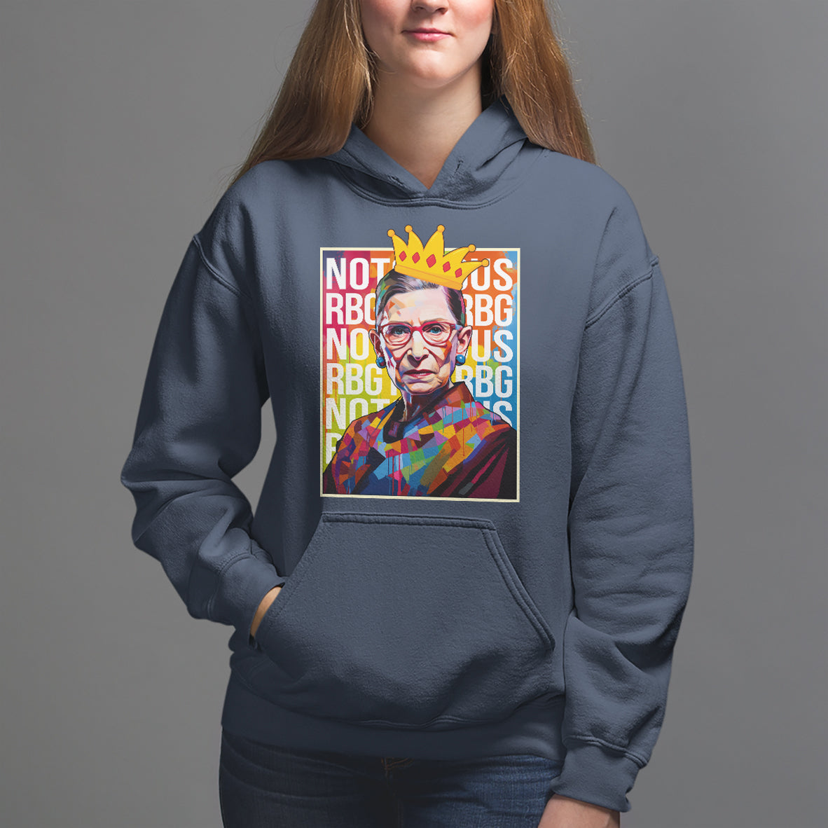 Women's Rights Hoodie Notorious RBG Ruth Bader Ginsburg Feminist - Wonder Print Shop