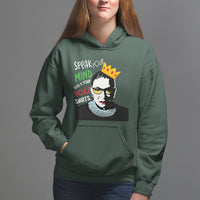Speak Your Mind Even If Your Voice Shakes Hoodie Feminist RBG Ruth Bader Ginsburg - Wonder Print Shop