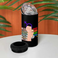 Feminist 4 in 1 Can Cooler Tumbler Never Underestimate The Power Of A Girl With A Book RBG