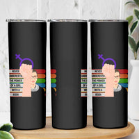 Feminist Skinny Tumbler Never Underestimate The Power Of A Girl With A Book RBG