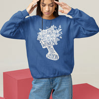 Women's Rights Sweatshirt Little Girls With Dreams Become Women With Vision - Wonder Print Shop