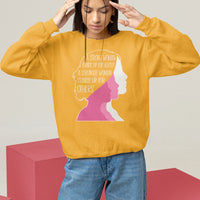 Women's Rights Sweatshirt A Strong Women Stands Up For Herself A Stronger Woman Stands Up For Others - Wonder Print Shop