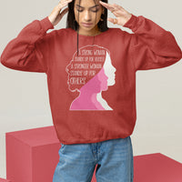 Women's Rights Sweatshirt A Strong Women Stands Up For Herself A Stronger Woman Stands Up For Others - Wonder Print Shop