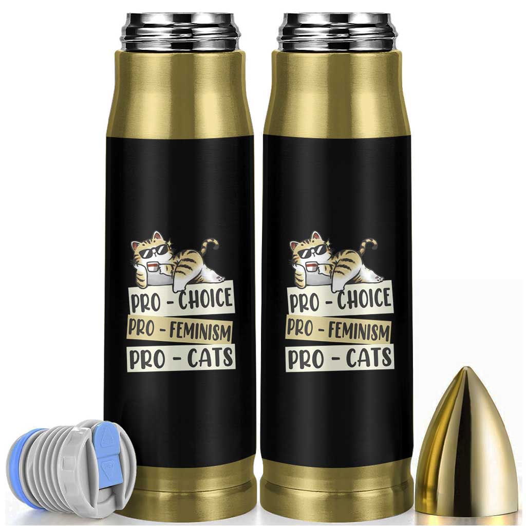 Feminist Bullet Tumbler Pro Choice Pro Feminism Pro Cats Funny Cat Coffee