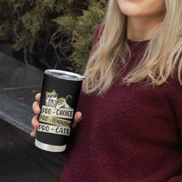 Feminist Tumbler Cup Pro Choice Pro Feminism Pro Cats Funny Cat Coffee