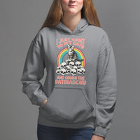 Feminist Hoodie I Just Want To Pet Cats and Crush The Patriarchy - Wonder Print Shop